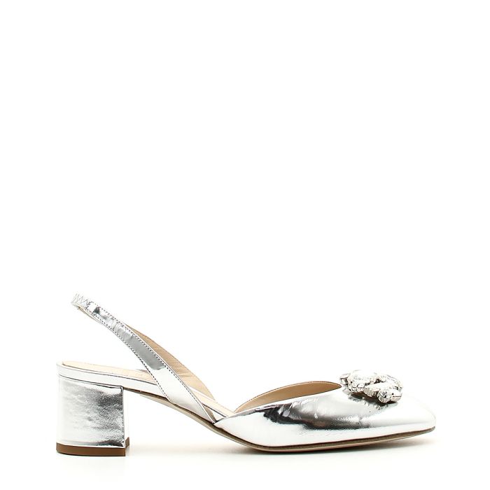 Sandali nude da donna con tacco a blocco 6 cm Lora Ferres