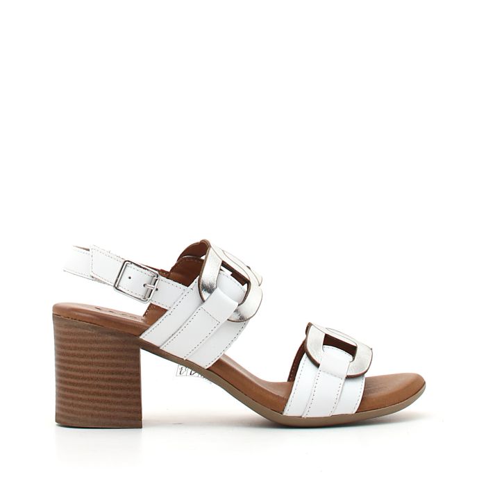 ART 1045 I Breathe - Sandali Donna Anatomici In Nappa Crema, Taglia 38 EU, Suola In Gomma E Sughero