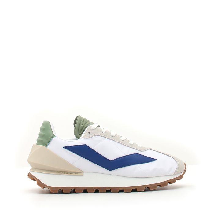 VOILE BLANCHE Qwark Spur Woman White Pink Chunky Sneakers | eNibbana