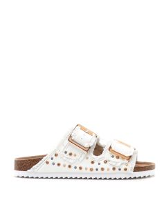 TWO BUCKLE DENIM SANDAL