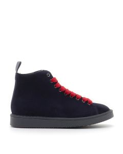 ANKLE BOOT SUEDE SPACE BLUE RED