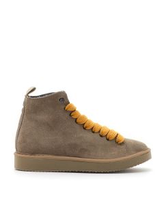 ANKLE BOOT SUEDE WALNUT-YELLOW